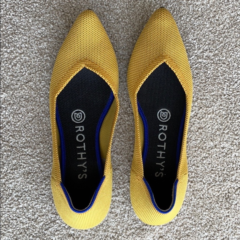 The Point Ballet Flat Saffron